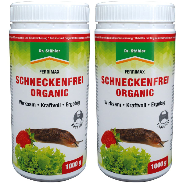 Dr. Stähler FERRIMAX Schneckenfrei ORGANIC - 1 kg x 2