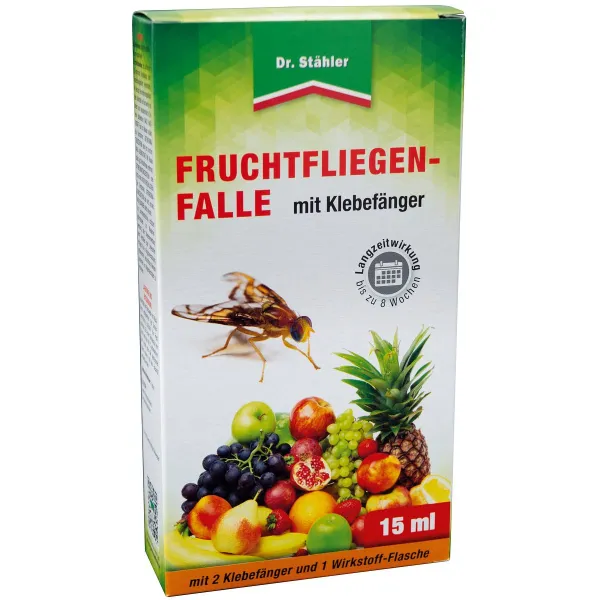 Dr. Stähler FRUCHTFLIEGENFALLE mit 2 Klebefallen und 15 ml Lockstoff Dr. Stähler FRUCHTFLIEGENFALLE mit 2 Klebefallen und 15 ml Lockstoff