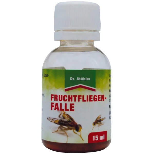 Dr. Stähler FRUCHTFLIEGENFALLE mit 2 Klebefallen und 15 ml Lockstoff