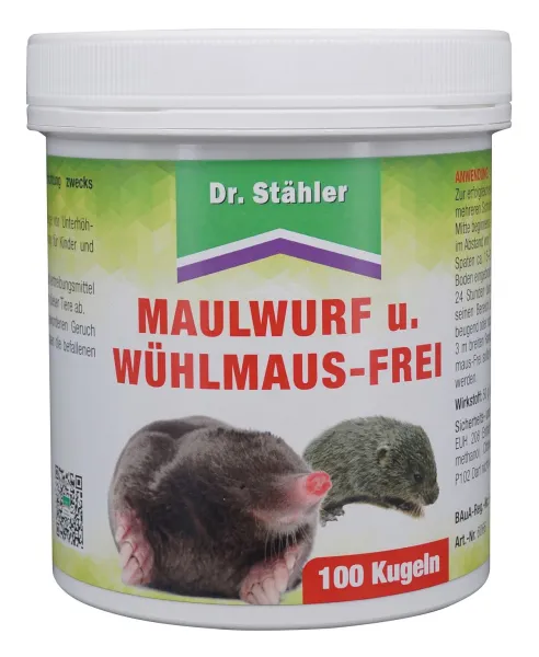 Dr. Stähler Maulwurf- und Wühlmaus-Frei 100 Kugeln - 125 g Dr. Stähler Maulwurf- und Wühlmaus-Frei 100 Kugeln - 125 g