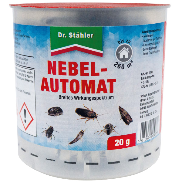 Dr. Stähler Nebelautomat gegen Schadinsekten - 20 Gramm