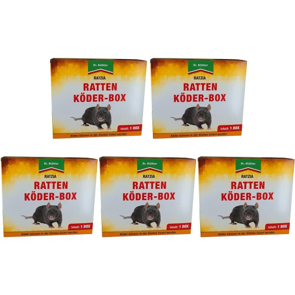 Dr. Stähler RATZIA Rattenköder-Box x 5 Dr. Stähler RATZIA Rattenköder-Box x 5