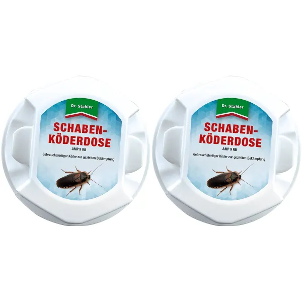 Dr. Stähler SCHABEN KÖDERDOSE AMP 9 RB - 2er Pack