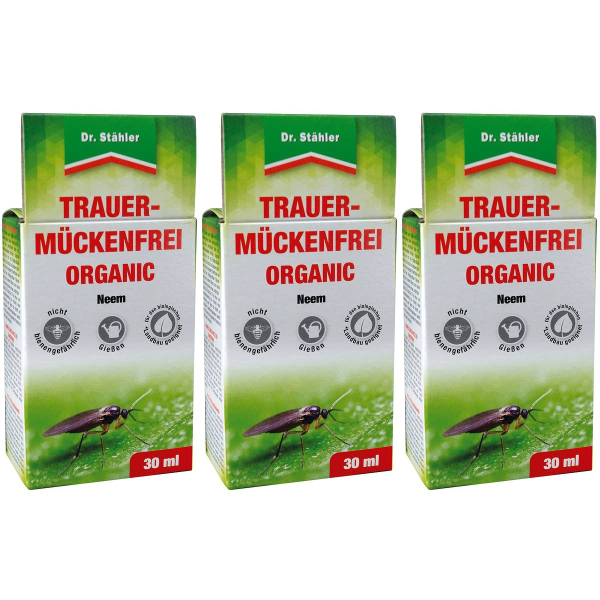 Dr. Stähler Trauermückenfrei ORGANIC  - 30 ml x 3