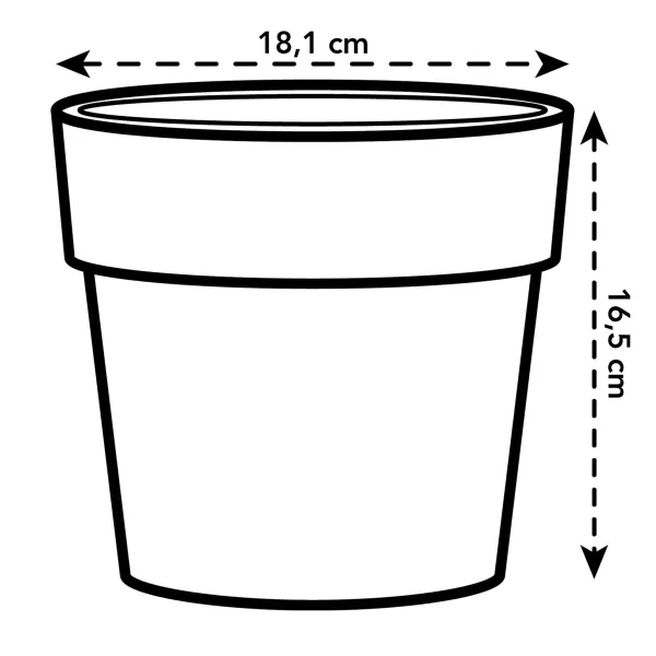 elho® b.for Übertopf Original Laubgrün Ø 18 cm - Kunststoff