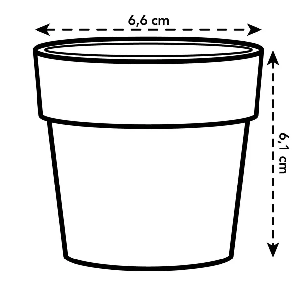 elho® b.for Übertopf Original Mini Ockergelb Ø 7 cm - Kunststoff