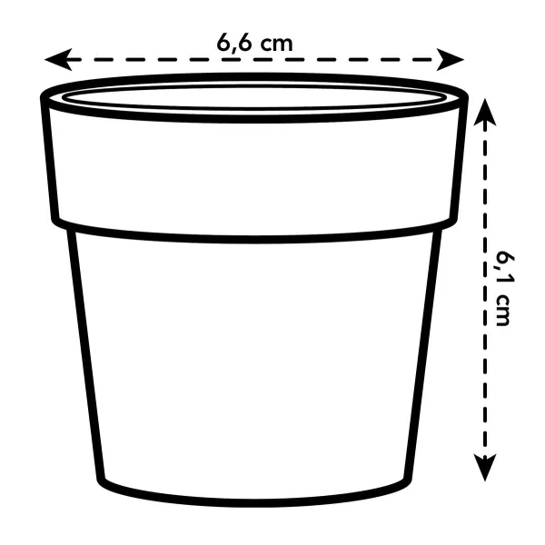 elho® b.for Übertopf Original Mini Schwarz Ø 7 cm - Kunststoff