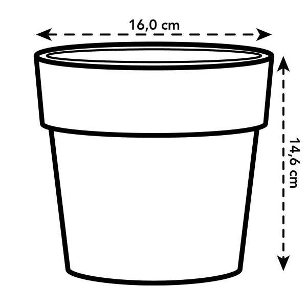 elho® b.for Übertopf Original Ockergelb Ø 16 cm - Kunststoff