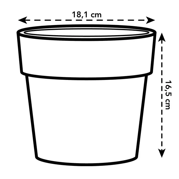 elho® b.for Übertopf Original Ockergelb Ø 18 cm - Kunststoff