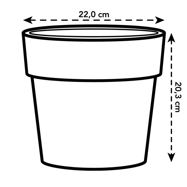 elho® b.for Übertopf Original Ockergelb Ø 22 cm - Kunststoff