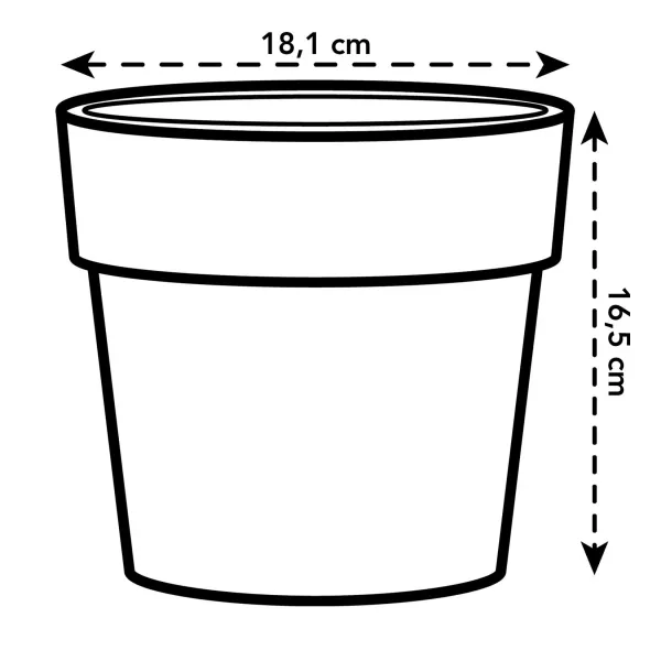 elho® b.for Übertopf Original Schwarz Ø 18 cm - Kunststoff