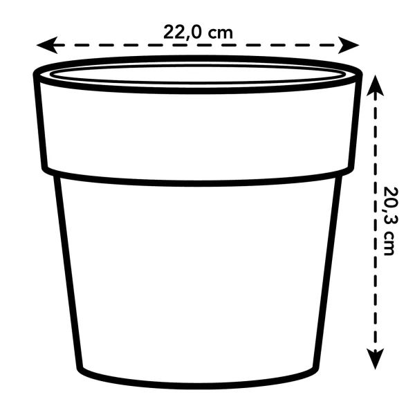 elho® b.for Übertopf Original Schwarz Ø 22 cm - Kunststoff