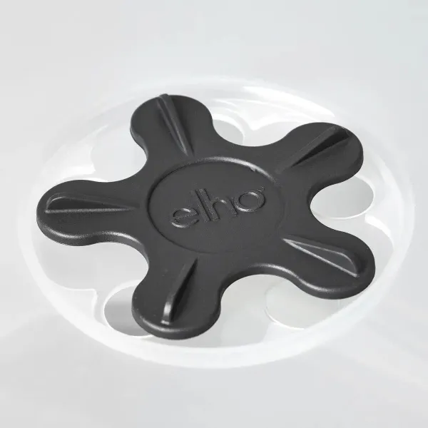 elho® Green Basics Anzuchttopf Schwarz transparenter Deckel quadratisch 15 cm