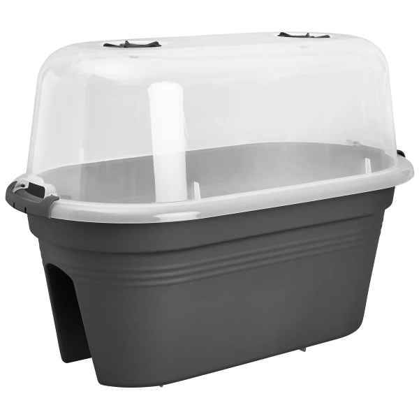 elho® Green Basics Balkon-Anzuchtset Living Schwarz 55 cm - Kunststoff