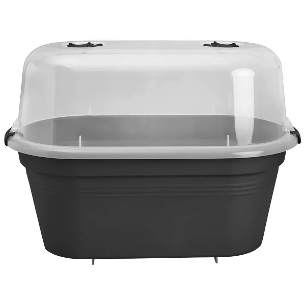 elho® Green Basics Balkon-Anzuchtset Living Schwarz 55 cm - Kunststoff