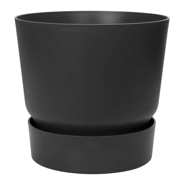 elho® Greenville Pflanzgefäß Living Black Schwarz Ø 40 cm - Kunststoff