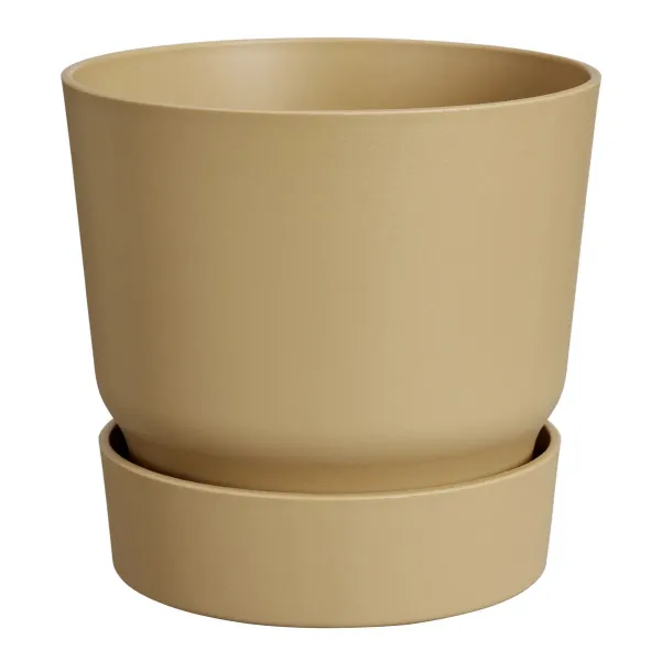 elho® Greenville Pflanzgefäß Sandfarben Ø 25 cm - Kunststoff