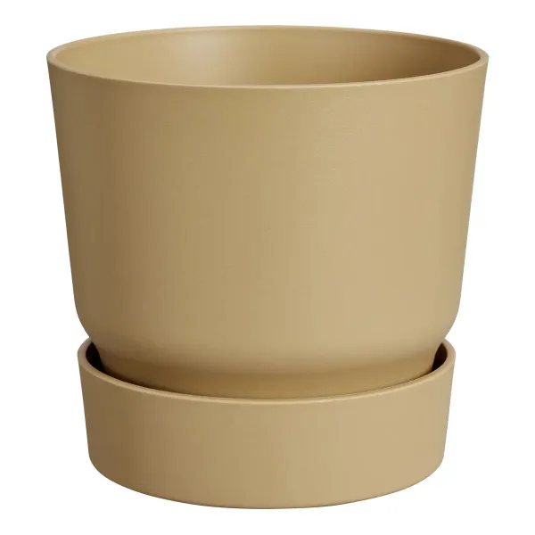 elho® Greenville Pflanzgefäß Sandfarben Ø 40 cm - Kunststoff