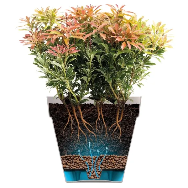 elho® Loft Pflanzgefäß Urban 35 hoch Softgrau Ø 34 cm - Kunststoff