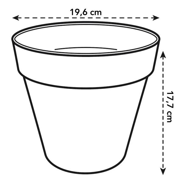 elho® Loft Pflanzkübel Urban 20 Anthrazit Ø 19 cm - Kunststoff