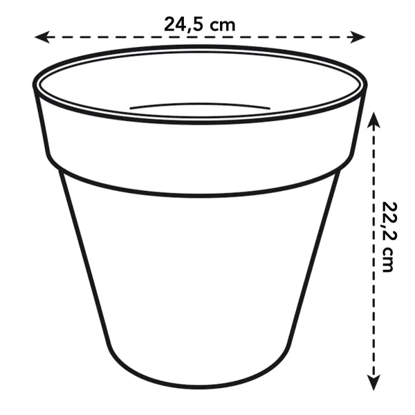 elho® Loft Pflanzkübel Urban 25 Lavenel lila Ø 25 cm - Kunststoff