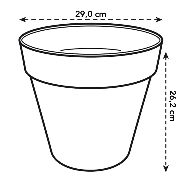 elho® Loft Pflanzkübel Urban 30 Lavendel Lila Ø 29 cm - Kunststoff