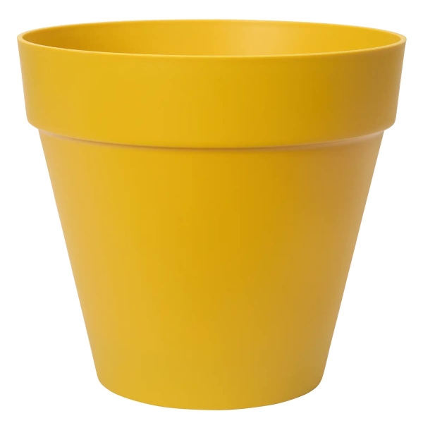 elho® Loft Pflanzkübel Urban 40 Ockergelb mit Rollen Ø 39 cm - Kunststoff
