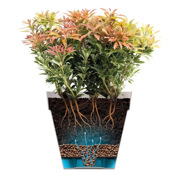 elho® Loft Pflanzkübel Urban 50 Anthrazit mit Rollen Ø 49 cm - Kunststoff
