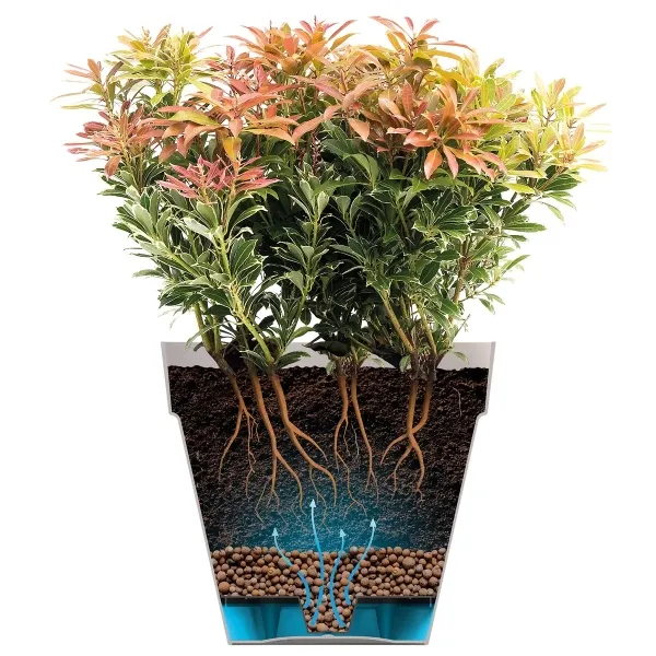 elho® Loft Pflanzkübel Urban 50 Pistaziengrün mit Rollen Ø 49 cm - Kunststoff