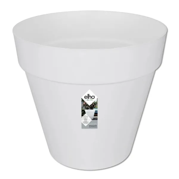 elho® Loft Pflanzkübel Urban 50 Weiß mit Rollen Ø 49 cm - Kunststoff