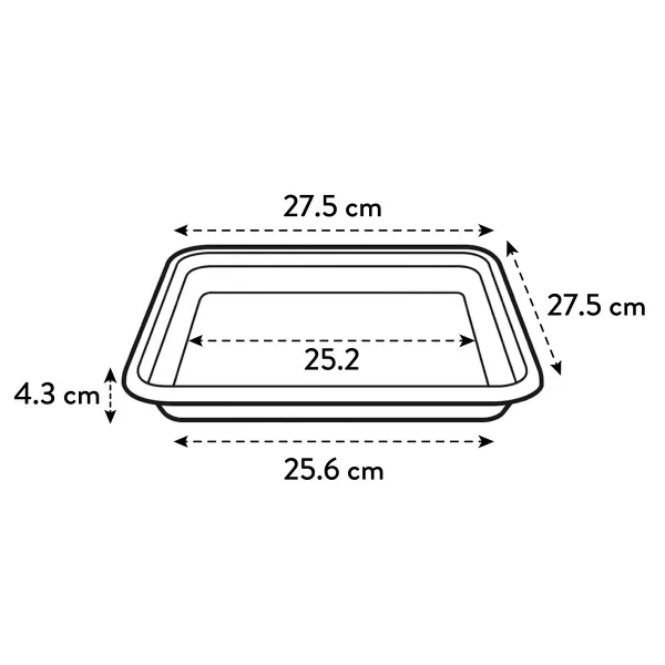 elho® Loft Untersetzer Anthrazit 28 cm quadratisch - Kunststoff
