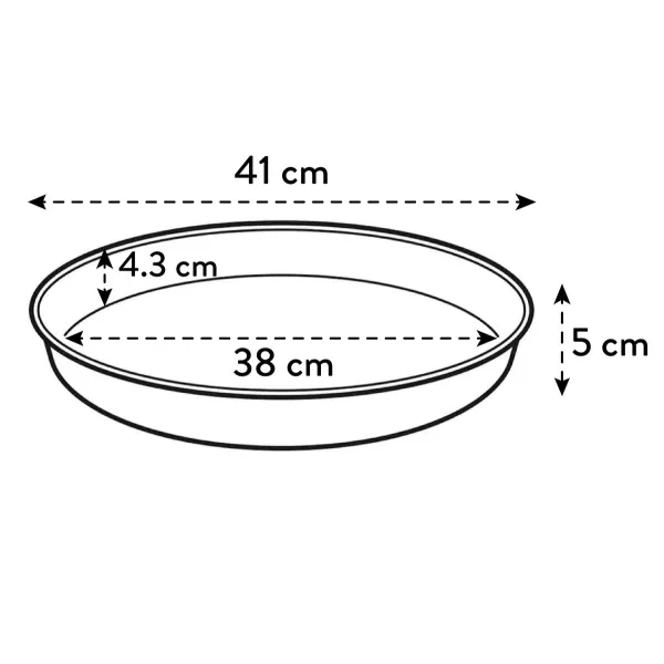 elho® Loft Untersetzer Anthrazit Ø 41 cm rund - Kunststoff