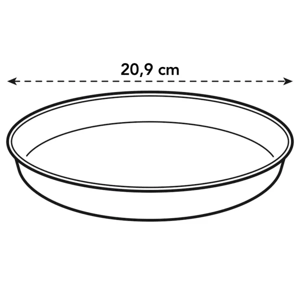 elho® Loft Untersetzer Anthrazit rund Ø 20 cm - Kunststoff