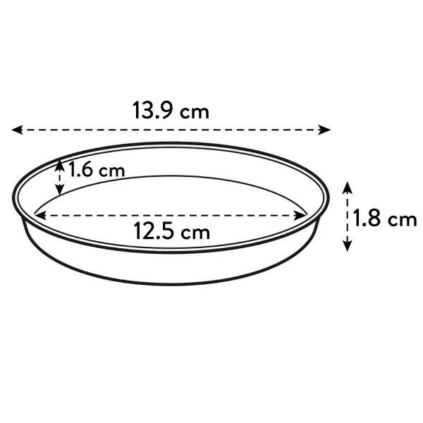 elho® Loft Untersetzer Ockergelb Ø 14 cm rund - Kunststoff