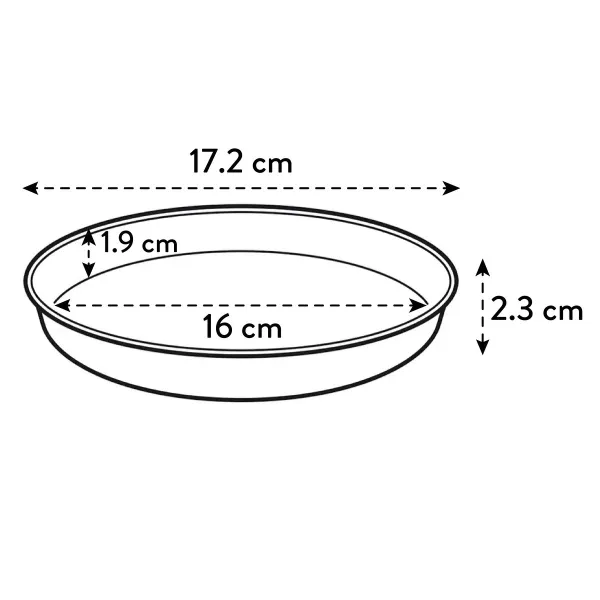 elho® Loft Untersetzer Ockergelb Ø 17 cm rund - Kunststoff