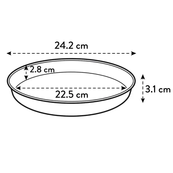 elho® Loft Untersetzer Ockergelb Ø 24 cm rund - Kunststoff