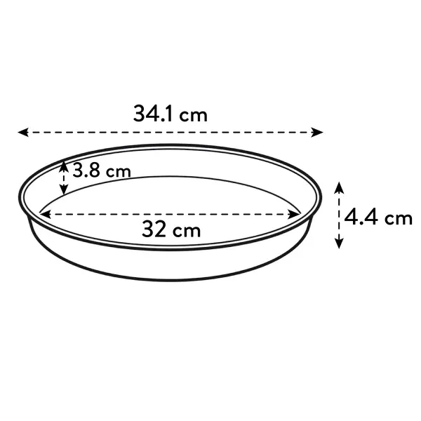 elho® Loft Untersetzer Ockergelb Ø 34 cm rund - Kunststoff