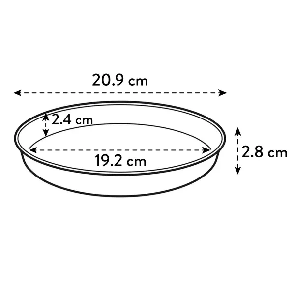 elho® Loft Untersetzer Pistaziengrün Ø 21 cm rund - Kunststoff