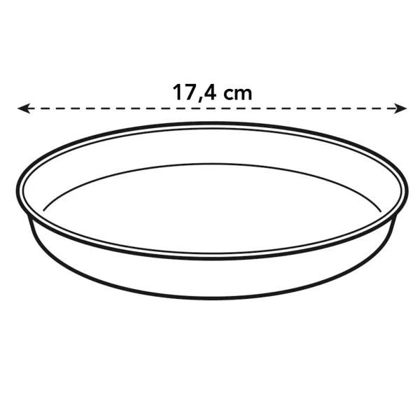 elho® Loft Untersetzer Softgrau Ø 17 cm rund - Kunststoff