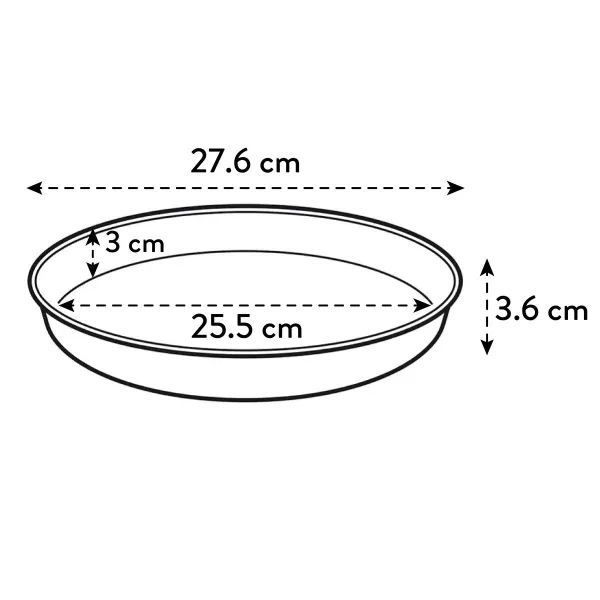 elho® Loft Untersetzer Softgrau Ø 28 cm rund - Kunststoff