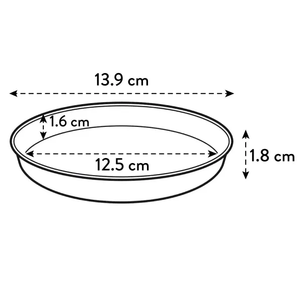 elho® Loft Untersetzer Weiß Ø 17 cm rund - Kunststoff