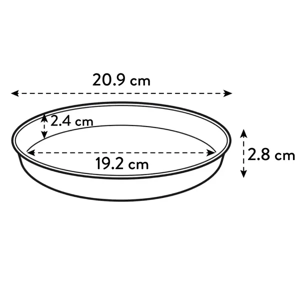 elho® Loft Untersetzer Weiß Ø 21 cm rund - Kunststoff