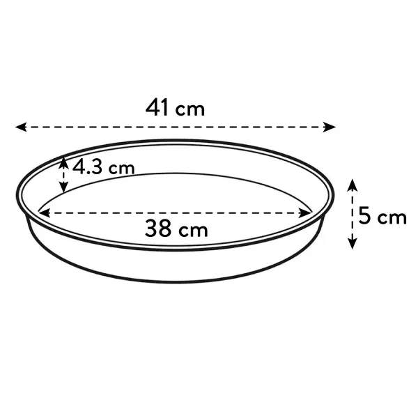 elho® Loft Untersetzer Weiß Ø 41 cm rund - Kunststoff