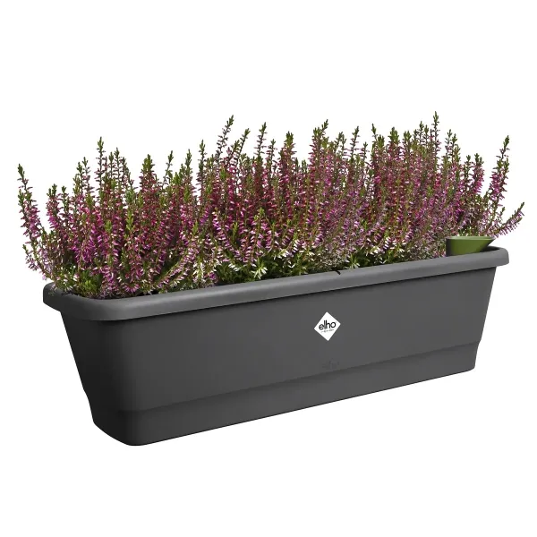 elho® Noa Balkonkasten Living Black schwarz 65 cm mit Bewässerungssystem - Kunststoff