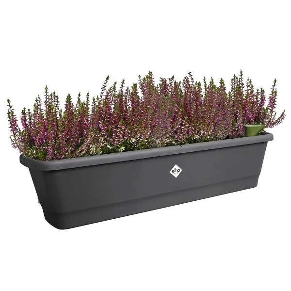elho® Noa Balkonkasten Living Black schwarz 78 cm mit Bewässerungssystem - Kunststoff