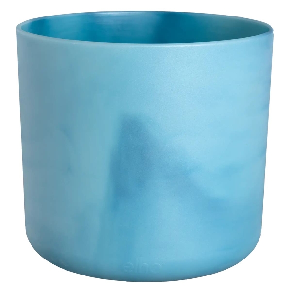 elho® Ocean Übertopf Atlantikblau Ø 16 cm aus Kunststoffen aus dem Meer
