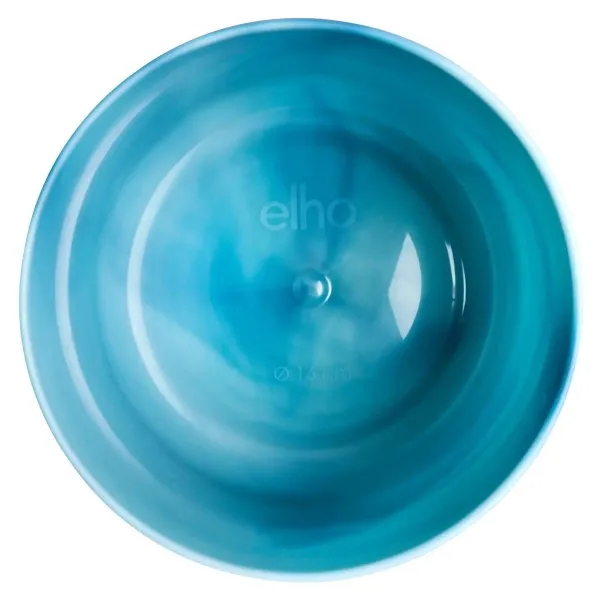 elho® Ocean Übertopf Atlantikblau Ø 18 cm aus Kunststoffen aus dem Meer