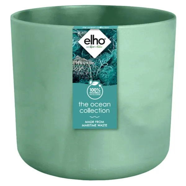 elho® Ocean Übertopf Pazifikgrün Ø 16 cm aus Kunststoffen aus dem Meer