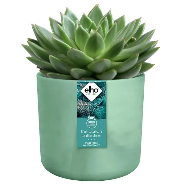 elho® Ocean Übertopf Pazifikgrün Ø 16 cm aus Kunststoffen aus dem Meer