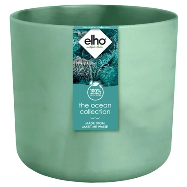 elho® Ocean Übertopf Pazifikgrün Ø 18 cm aus Kunststoffen aus dem Meer
